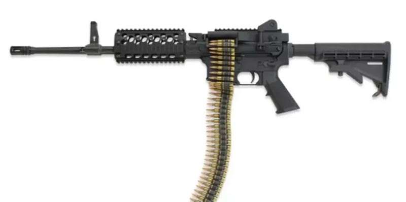 Belt fed rifle 