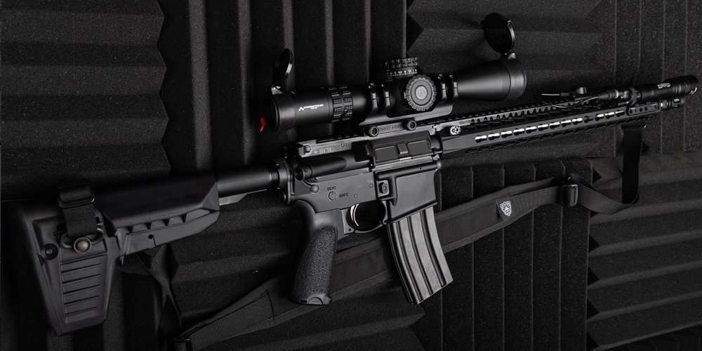 All black Recce rifle.