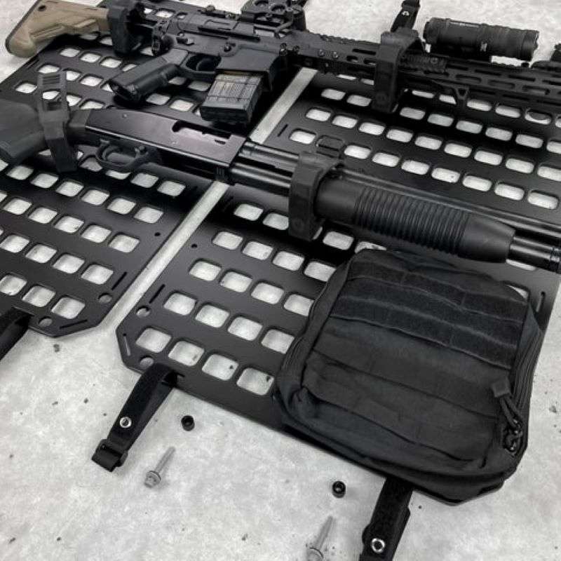 utv gun rack assembly