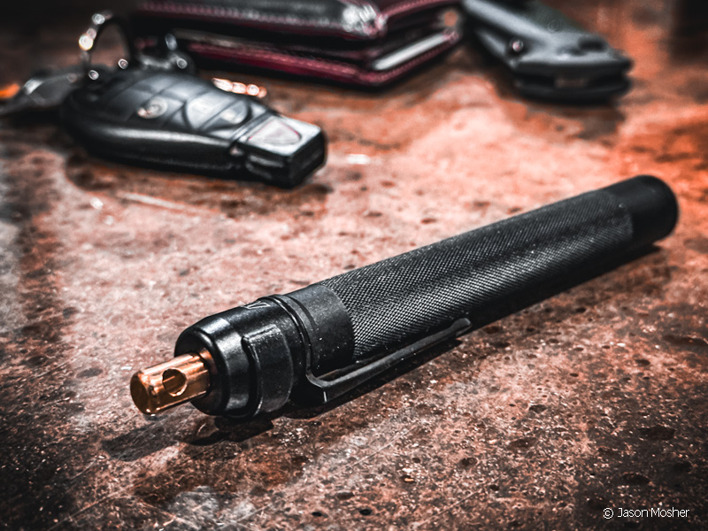 ASP Defender police-grade pepper spray.