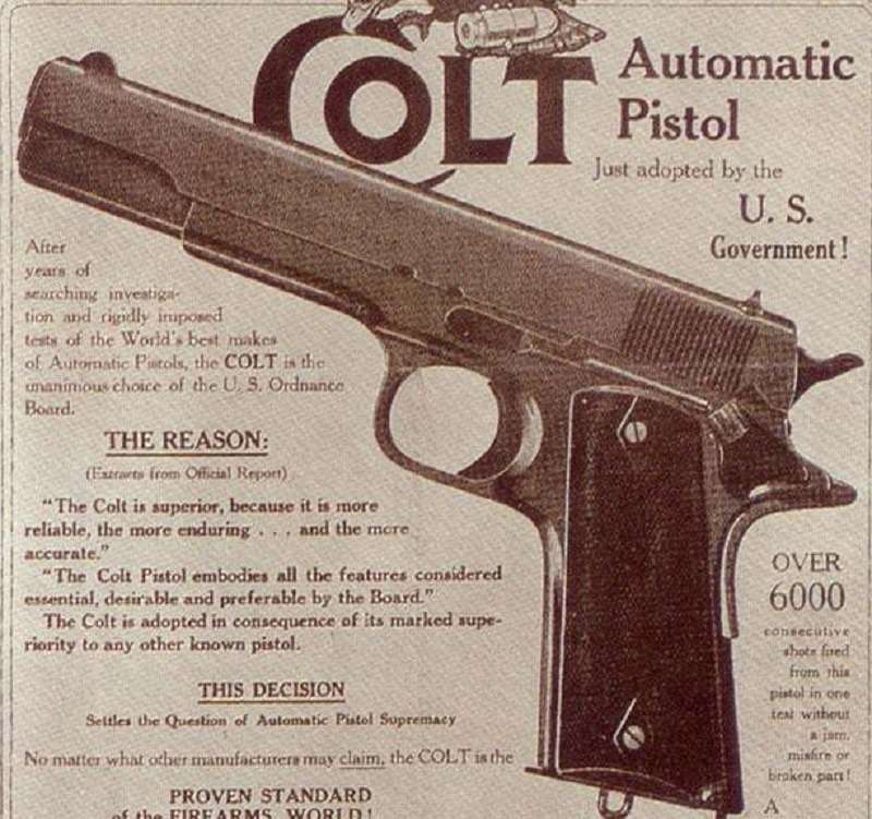 colt 1911 advertisement
