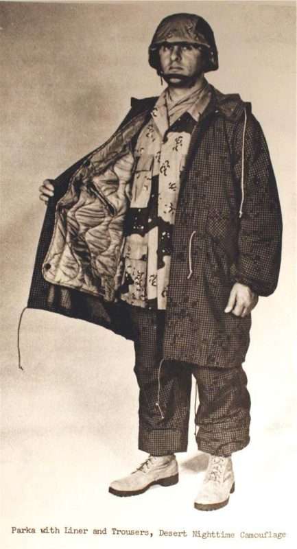 desert night camo parka