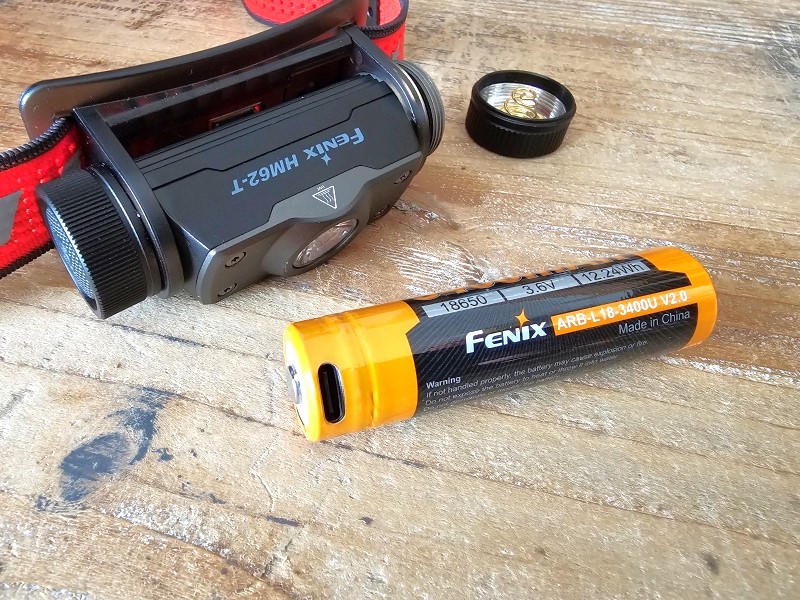 Fenix HM62-T with battery