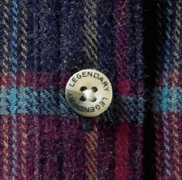 Legendary Whitetail flannel shirt button