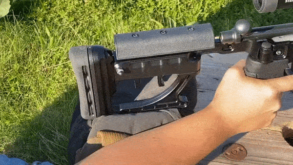 GIF showing an example of length of pull, also known as LOP.