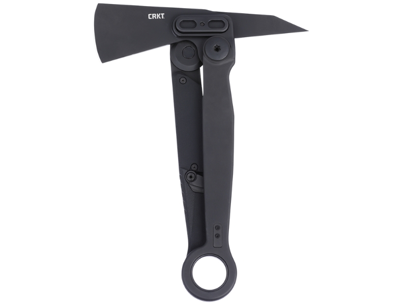 A close-up of the CRKT Provoke X axe.