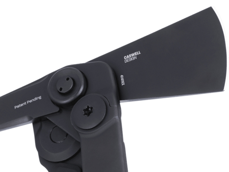 The CRKT Provoke X axe with its Kinematic deployment mechanism