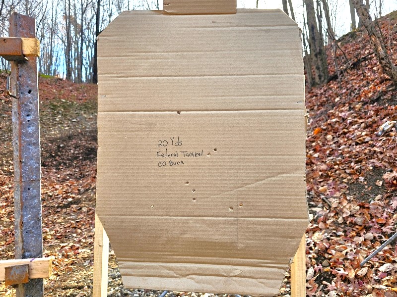 20 Yards - Federal - Tactical - Buckshot - Low Recoil - OO - Mossberg 590A1