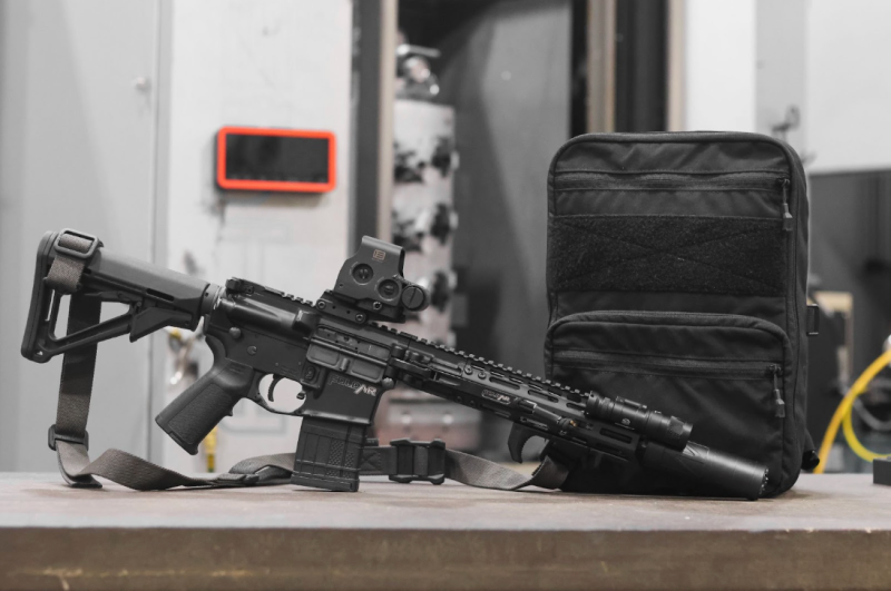 A FoldAR "concealed carry rifle." 