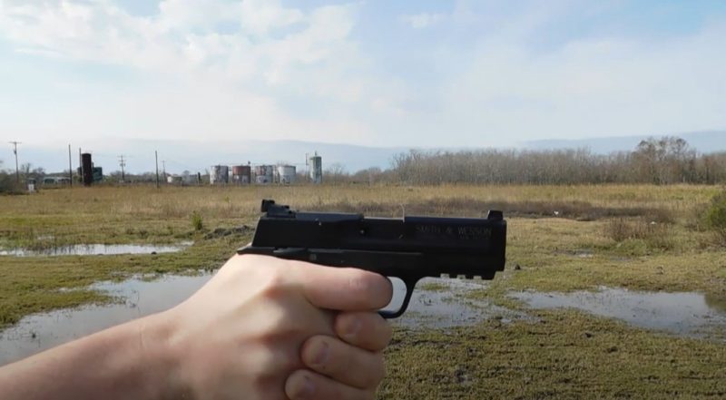 smith & wesson m&p 22 compact pistol shooting