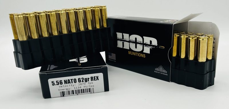 HOP Munitions 62-Grain Solid Copper REX 5.56