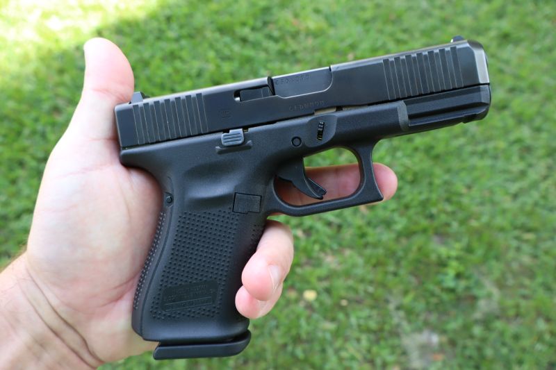 glock 19 gen 5 pistol in hand