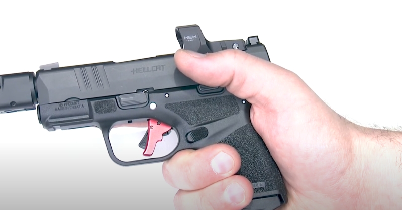 The Apex Extended Magazine Release for the Springfield Hellcat
