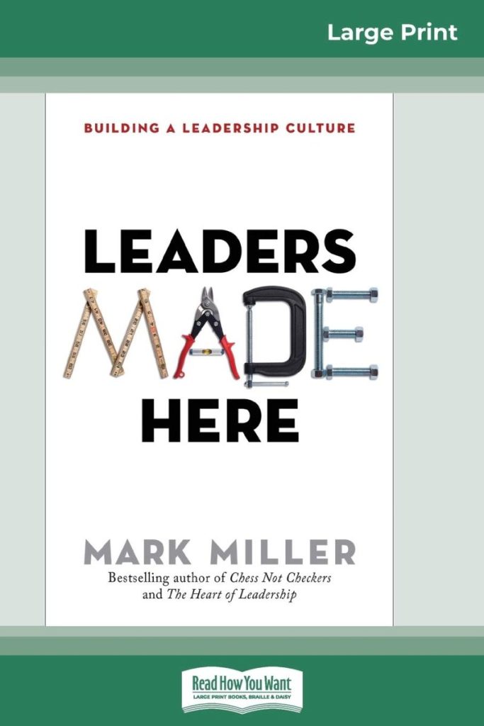 Leaders Made Here by Mark Miller

Key Takeaway: Miller provides a practical framework for creating a culture of leadership development throughout an organization. It's a roadmap for intentionally growing new leaders at every level, a key component of Vortex's growth and success. 