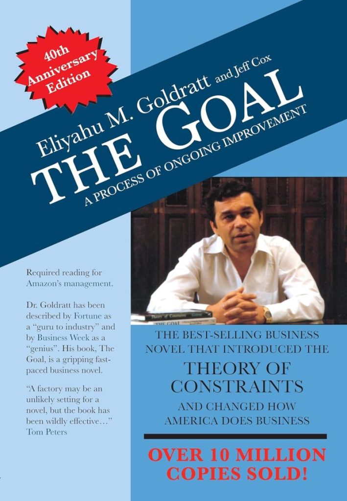The Goal by Eliyahu M. Goldratt

Key Takeaway: A management novel that teaches the Theory of Constraints. It’s an engaging way to learn how to identify and overcome the biggest bottleneck in your system—whether it’s a manufacturing line or a personal project.