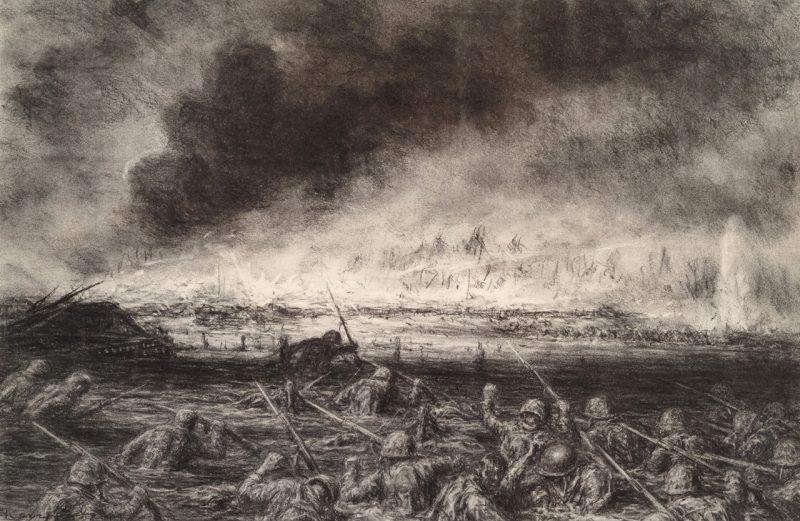 "D-Day on Tarawa," by combat artist Kerr Eby, the Battle of Tarawa