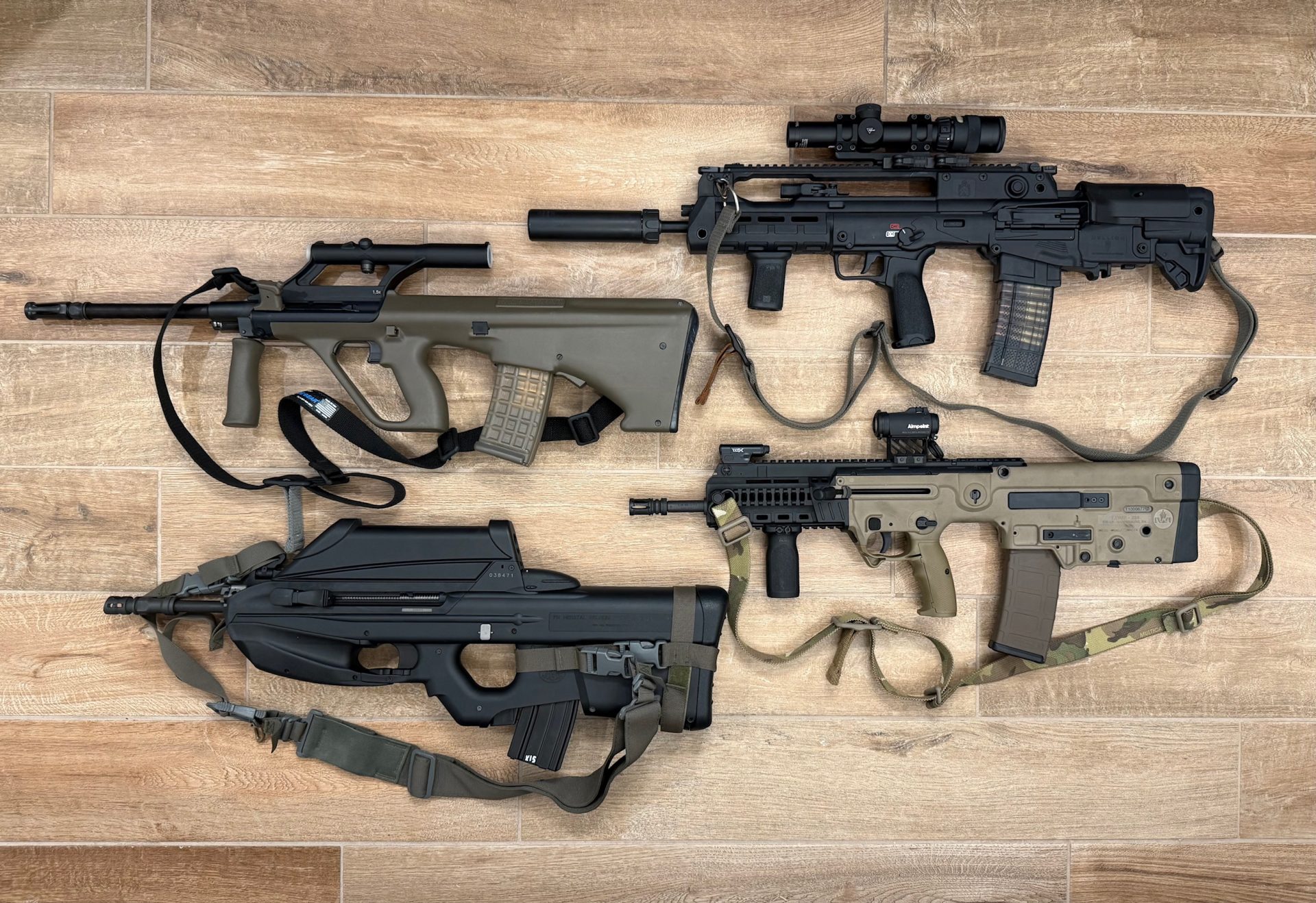Military_Bullpups 4 Bullpups, AUG, Hellion, X95, FS2000