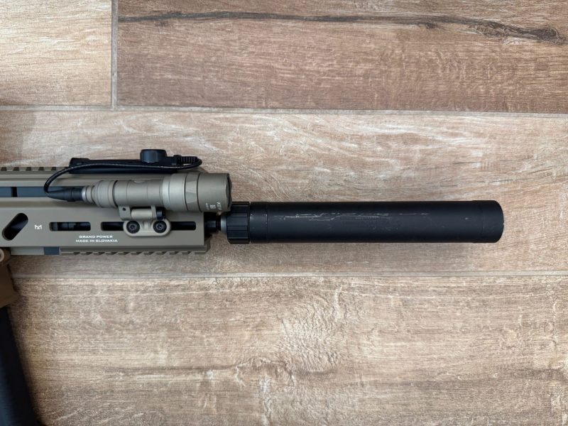 AAC Ti-Rant 45 suppressor on the Stribog.