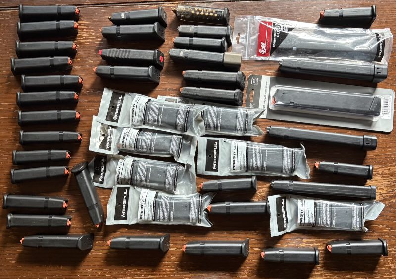 A wide varietty of magazines for the Gen 6 Glock 45 9mm.