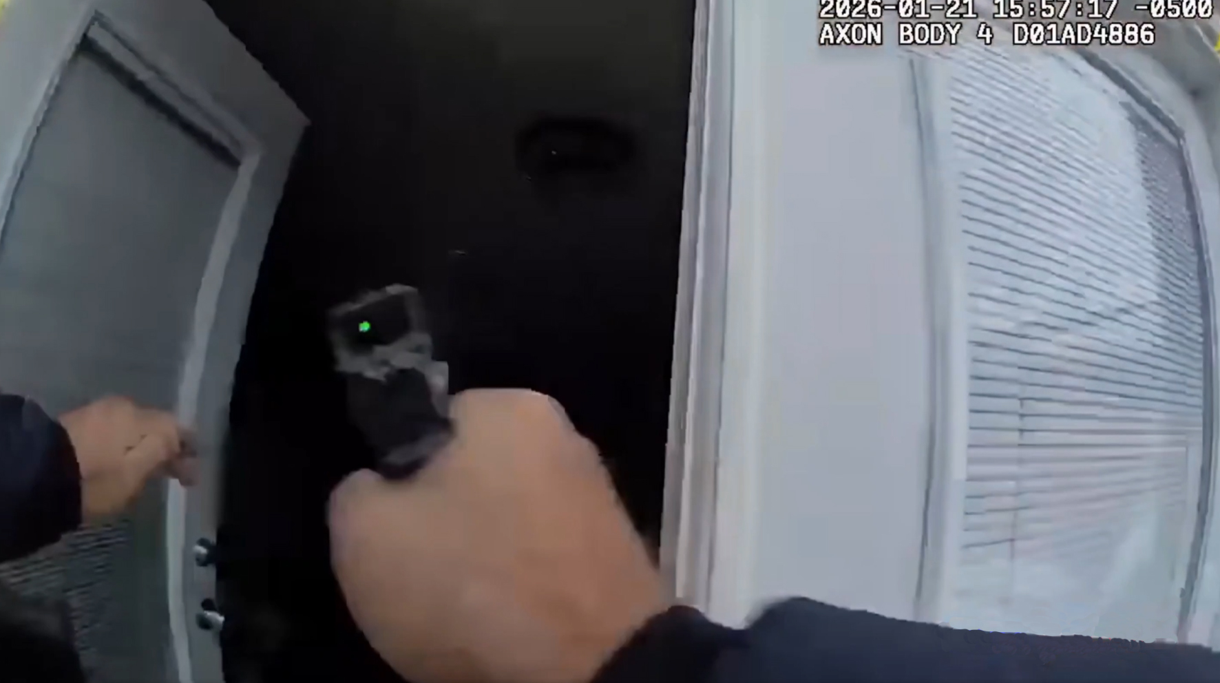 elyria-police-officer-involved Elyria, OH police officer kicks down door in pursuit of hostage taker John Johnson.